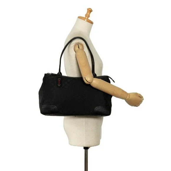 GUCCI Black Leather Tote Bag - Picture 9 of 9